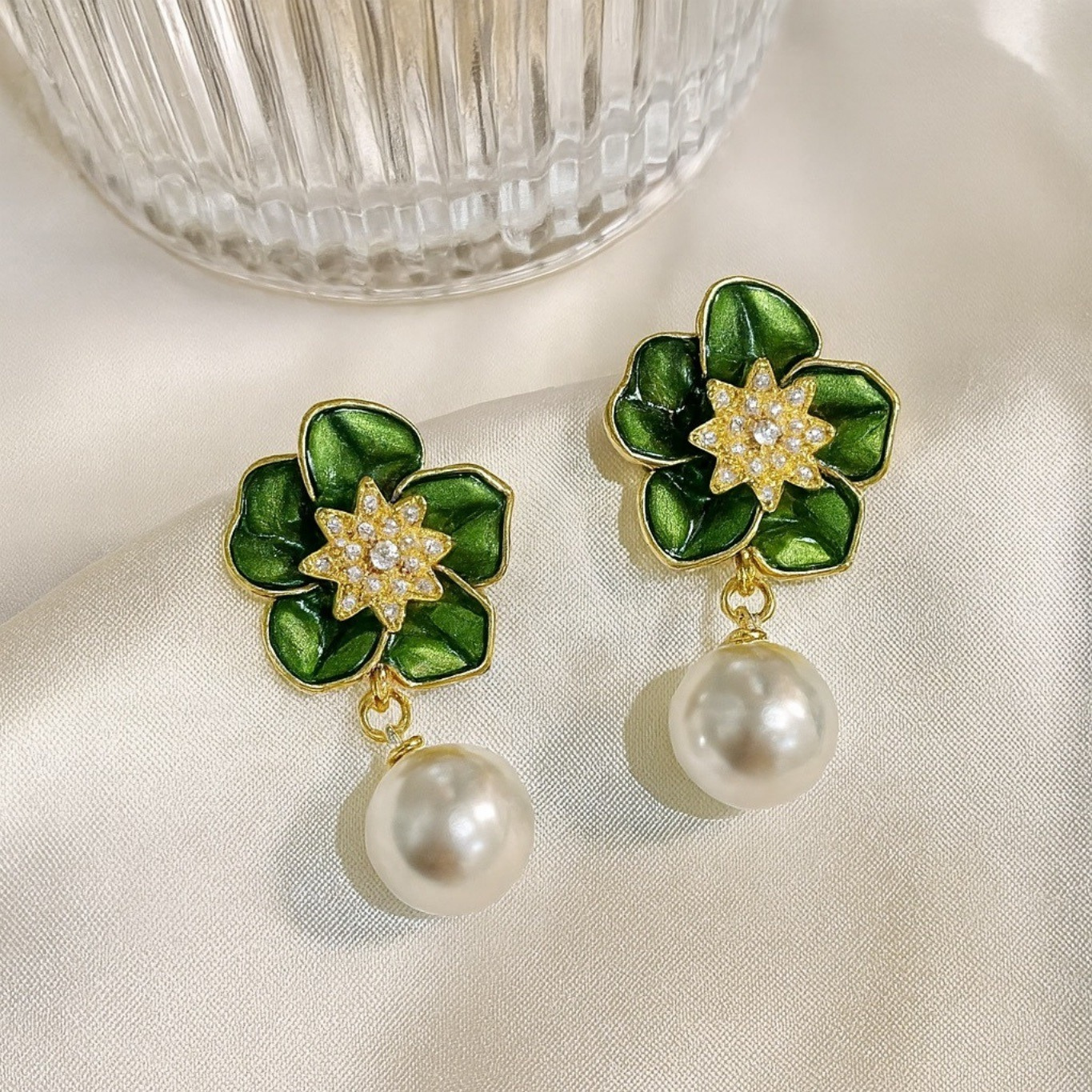 Green Aura Earrings