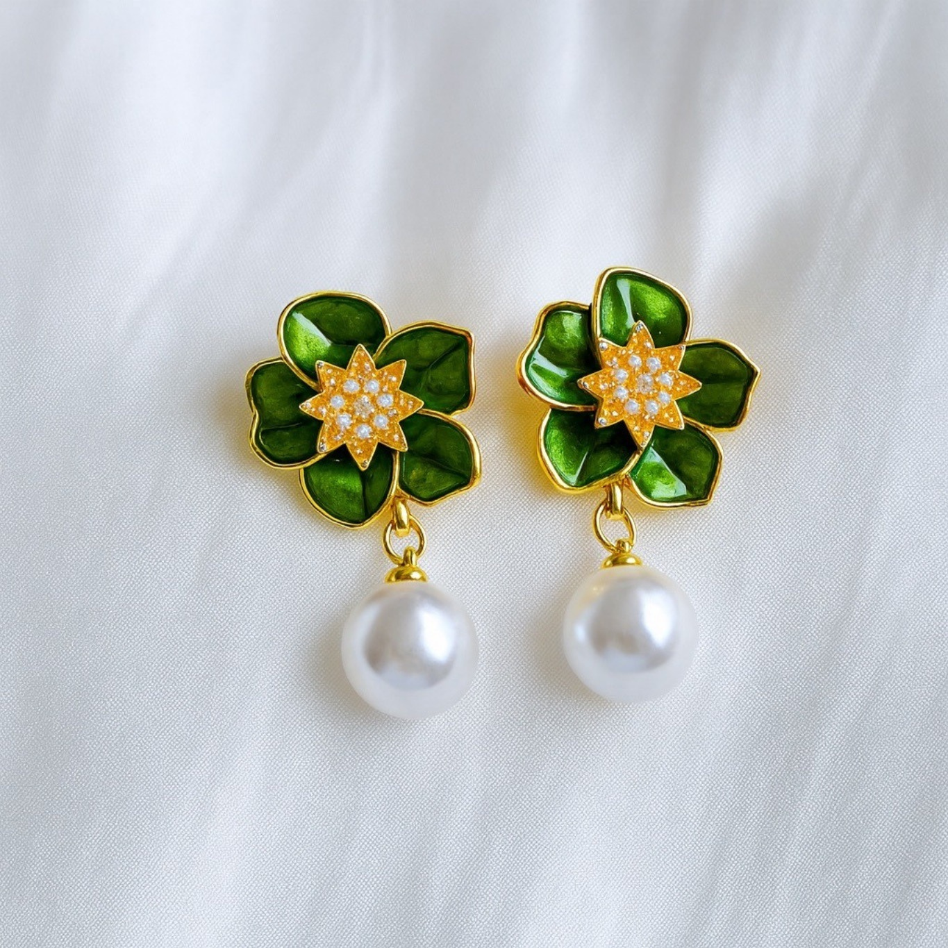Green Aura Earrings