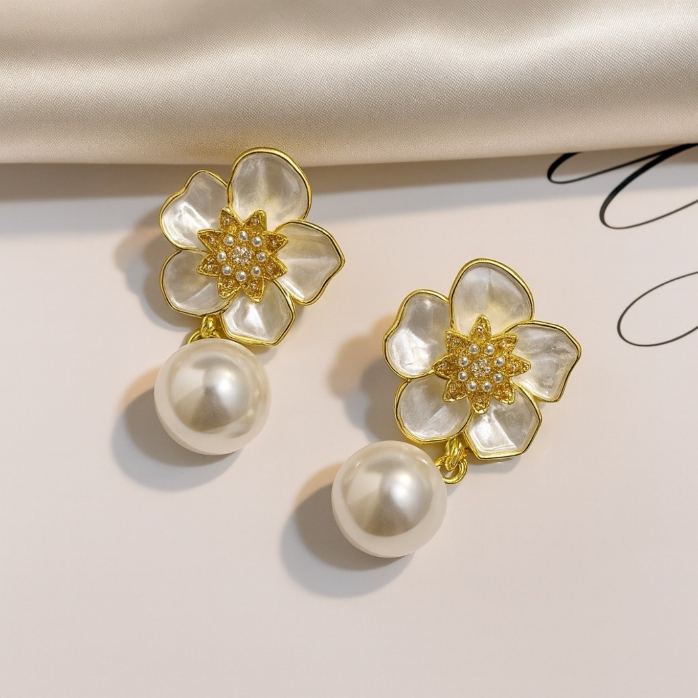 White Aura Earrings