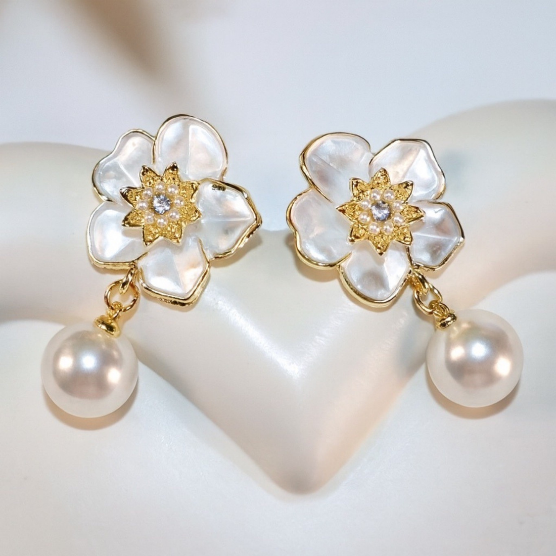 White Aura Earrings