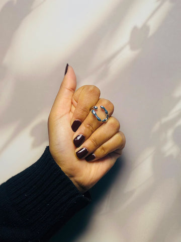 Sculpted Open Band Ring