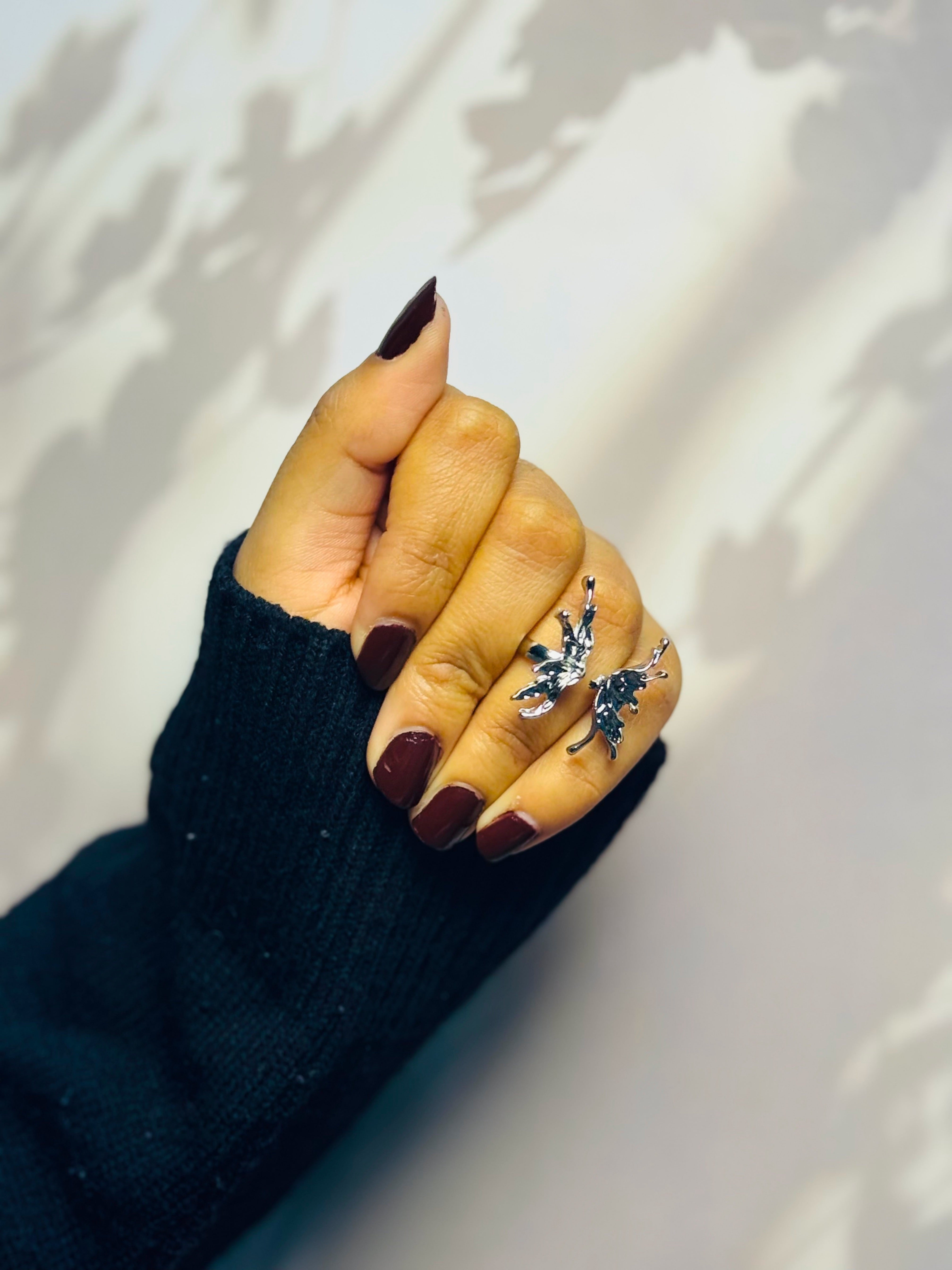 Angel Wing Adjustable Ring