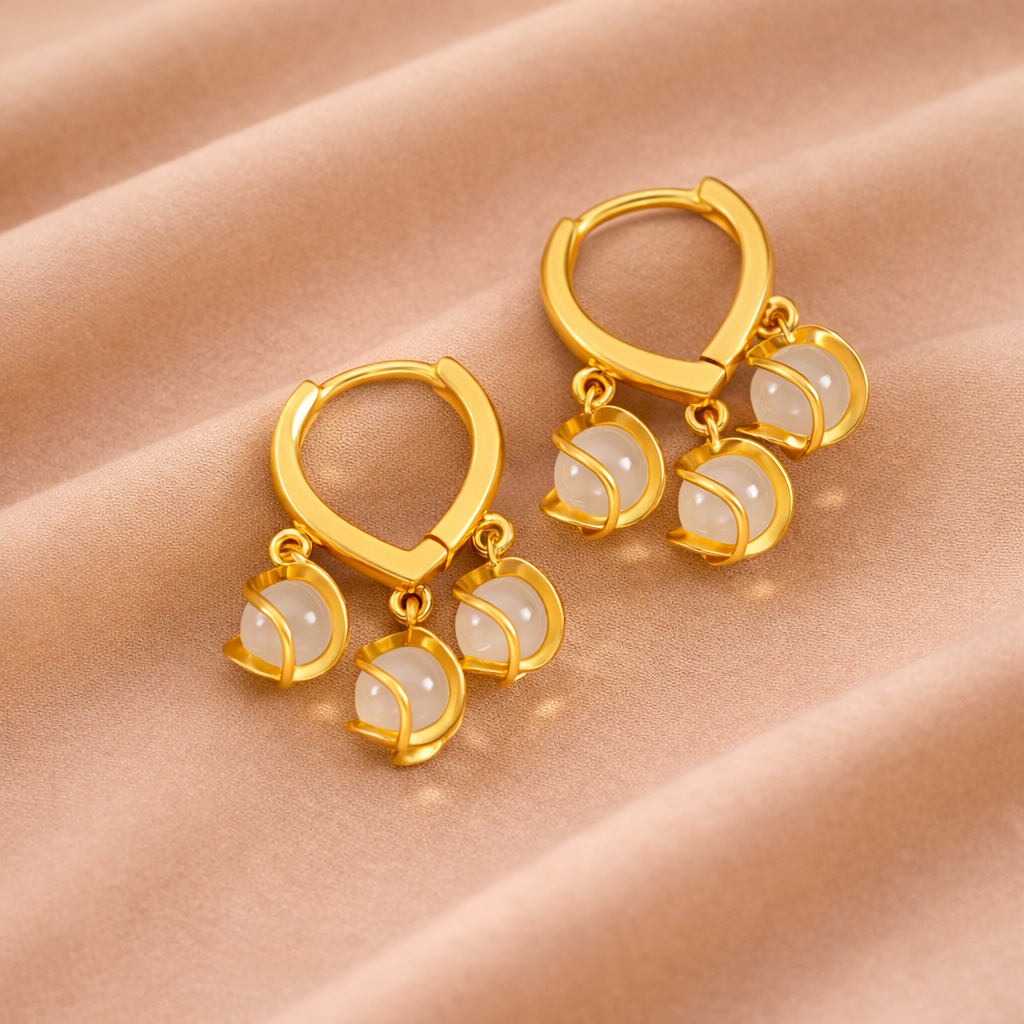 Opal Glow Hoops