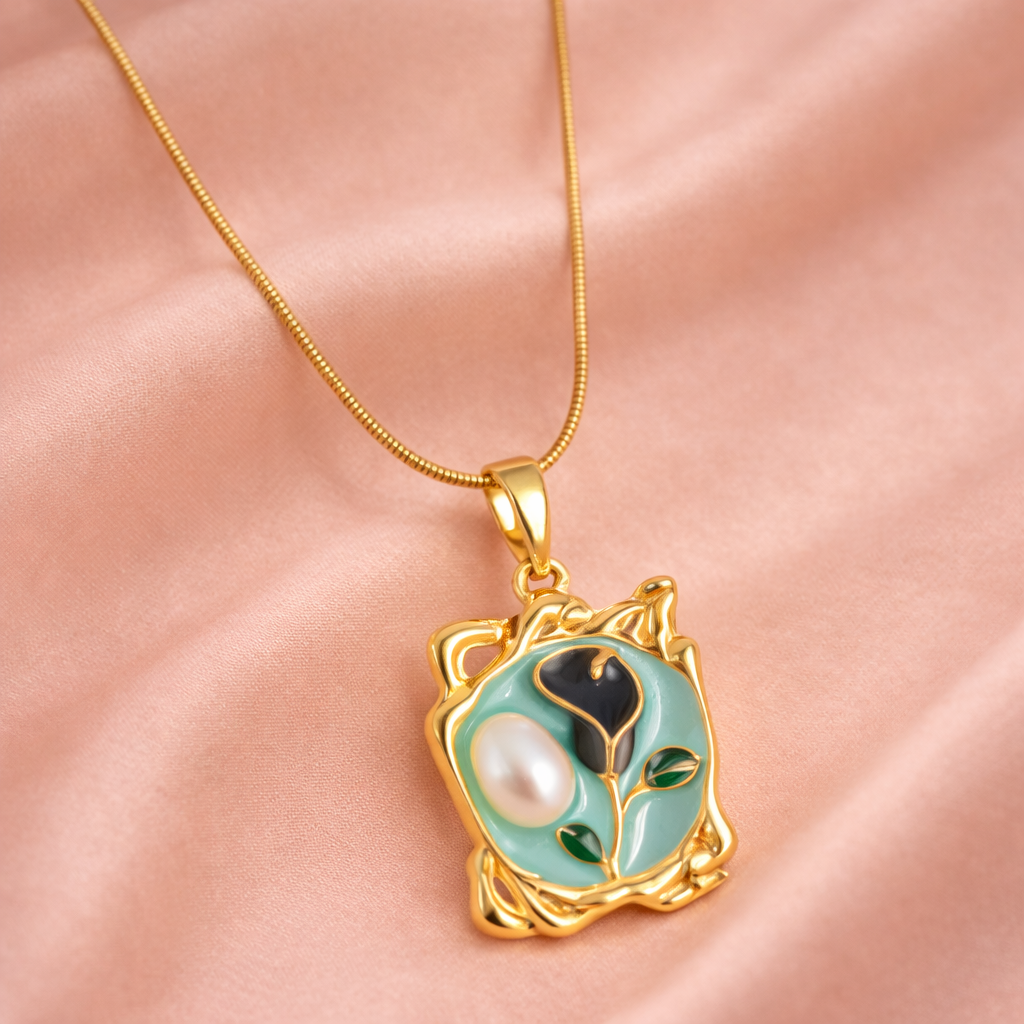 Artisian Enamel Pendant
