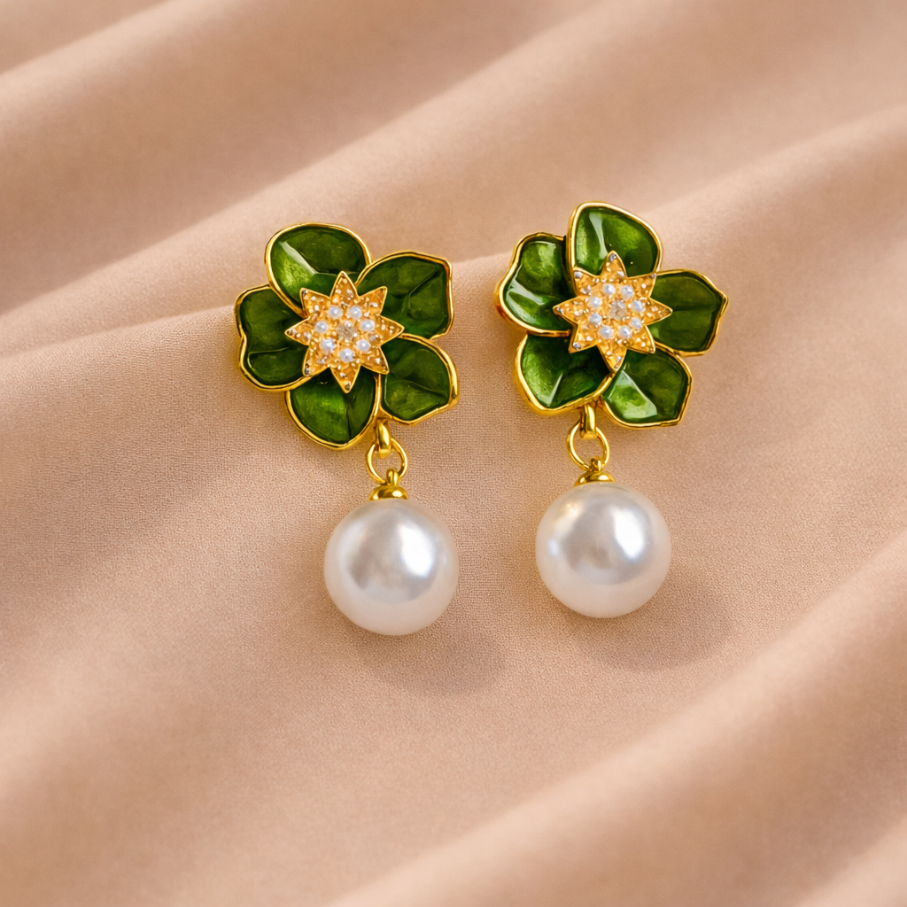 Green Aura Earrings