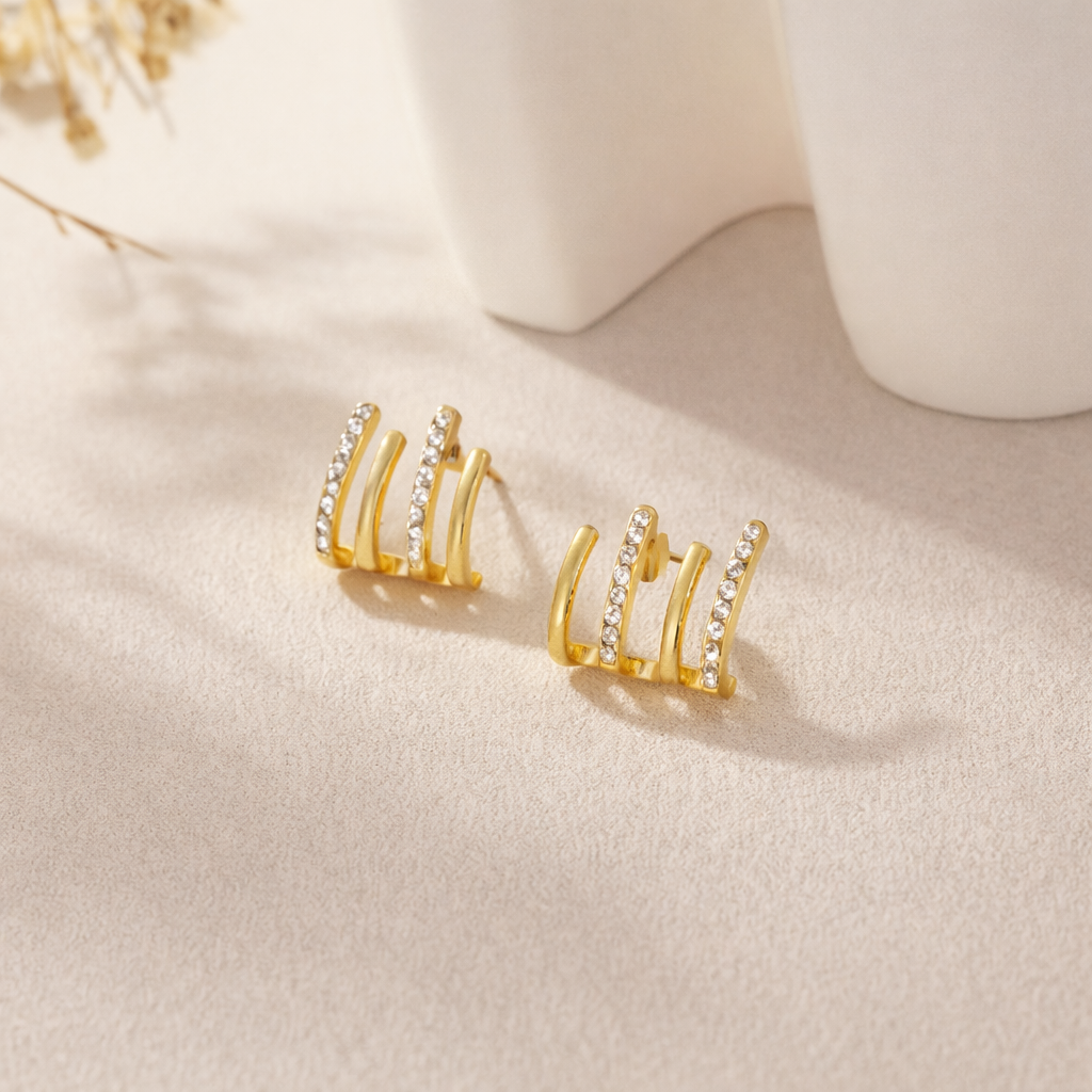 Cocktail Curve Hoops