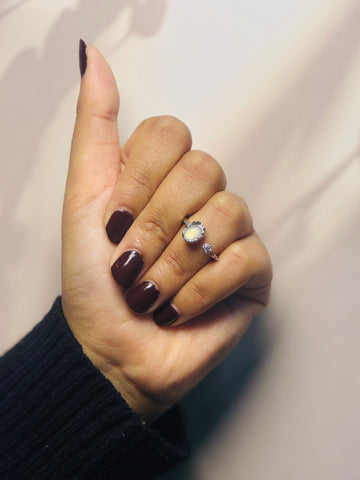 Opal Adjustable Ring