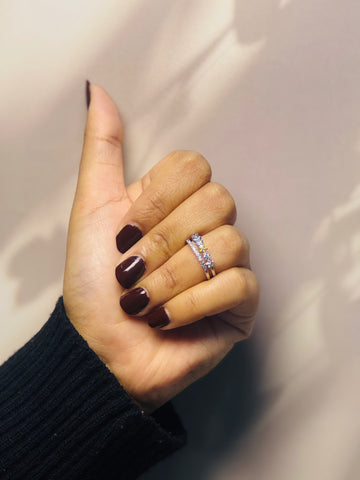 Dainty Floral Adjustable ring