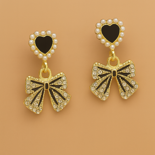 Gem Bow Earring