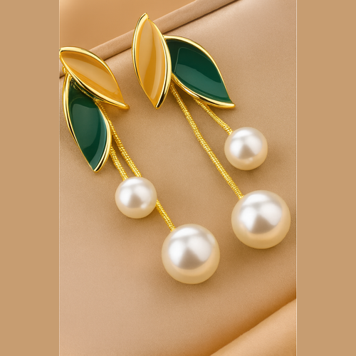 Dewdrop Leaf Earrings