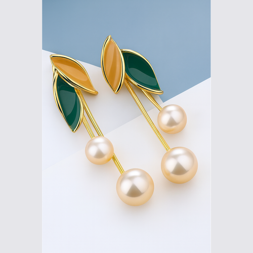 Dewdrop Leaf Earrings