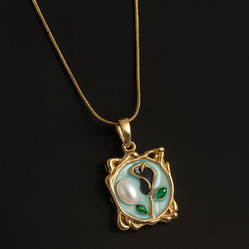 Artisian Enamel Pendant